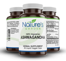 Load image into Gallery viewer, Ashwagandha Supplement - 60 Count Liquid Veg Caps
