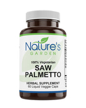 Load image into Gallery viewer, Saw Palmetto Supplement - 60 Liquid Veggie Caps