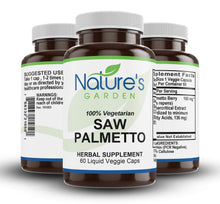 Load image into Gallery viewer, Saw Palmetto Supplement - 60 Liquid Veggie Caps
