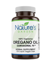 Load image into Gallery viewer, Oregano Oil Supplement - 120 Liquid Veggie Caps with 510mg Mediterranean Oil of Oregano