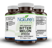 Load image into Gallery viewer, Bitter Melon Supplement - 90 Veggie Caps with 500mg Bitter Melon Extract