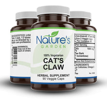 Load image into Gallery viewer, Cat's Claw Bark Supplement - 90 Veggie Caps with Peruvian Cats Claw Uncaria Tomentosa Herb