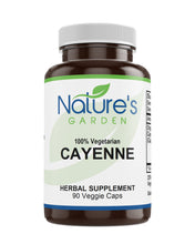 Load image into Gallery viewer, Cayenne Supplement - 90 Veggie Caps with 500mg Organic Cayenne Pepper Powder