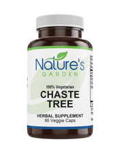 Load image into Gallery viewer, Chaste Tree Supplement - 90 Veggie Caps with 400mg Organic Chasteberry