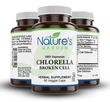 Load image into Gallery viewer, Chlorella Supplement - 90 Veggie Caps with Organic Chlorella Vulgaris Powder