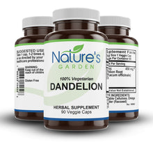 Load image into Gallery viewer, Dandelion Root Supplement - 90 Veggie Caps with Organic Dandelion Root Powder