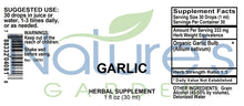 Load image into Gallery viewer, Garlic Extract Supplement - 1 oz Liquid Single Herb