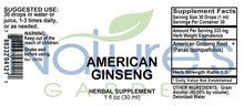 Load image into Gallery viewer, American Ginseng Extract Supplement - 1 oz Liquid Single Herb