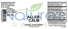 Load image into Gallery viewer, ALLER CALM Supplement - 2 oz Liquid Herbal Formula