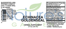 Load image into Gallery viewer, Echinacea-Goldenseal Supplement Liquid Extract 2 oz