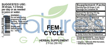 Load image into Gallery viewer, FEM-CYCLE - 2 oz Liquid Herbal Formula