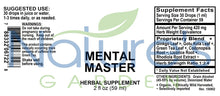 Load image into Gallery viewer, MENTAL MASTER Supplement - 2 oz Liquid Herbal Formula