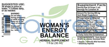 Load image into Gallery viewer, WOMEN'S ENERGY BALANCE Supplement - 1 oz Liquid Herbal Formula