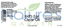Load image into Gallery viewer, Kid's EAR CLEAR OIL - 1 oz Liquid Herbal Formula