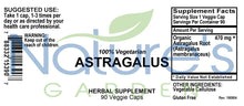 Load image into Gallery viewer, Astragalus Root Supplement - 90 Veggie Caps