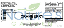 Load image into Gallery viewer, Cranberry Supplement- 90 Veggie Caps with 37:1 Cranberry Concentrate Extract