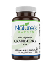 Load image into Gallery viewer, Cranberry Supplement- 90 Veggie Caps with 37:1 Cranberry Concentrate Extract