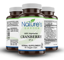 Load image into Gallery viewer, Cranberry Supplement- 90 Veggie Caps with 37:1 Cranberry Concentrate Extract
