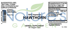 Load image into Gallery viewer, Hawthorn Supplement - 90 Veggie Caps with 1000mg Organic Hawthorne Berry