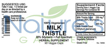 Load image into Gallery viewer, Milk Thistle Supplement - 90 Veggie Caps with Organic Milk Thistles and Potent Silymarin Extract