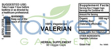 Load image into Gallery viewer, Valerian Supplement - 90 Veggie Caps with 1000mg Organic Valerian Root Powder