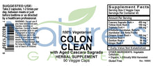 Load image into Gallery viewer, Colon Clean Supplement - 90 Veggie Caps