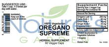 Load image into Gallery viewer, Oregano Supreme Supplement (w/ Garlic, Onion, Ginger & Cayenne) - 90 Veggie Caps