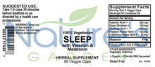 Load image into Gallery viewer, Sleep with Melatonin Supplement - 90 Veggie Caps