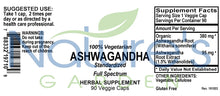 Load image into Gallery viewer, Ashwagandha Supplement - 90 Veggie Caps