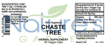 Load image into Gallery viewer, Chaste Tree Supplement - 90 Veggie Caps with 400mg Organic Chasteberry