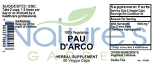 Load image into Gallery viewer, Pau D' Arco Supplement - 90 Veggie Caps