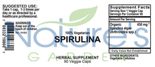 Load image into Gallery viewer, Spirulina Supplement - 90 Veggie Caps with 450mg Organic Spirulina Powder - Nature's Superfood Supplement