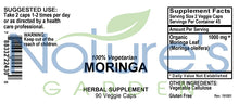 Load image into Gallery viewer, Moringa - 90 Veggie Caps with 1000mg Organic Moringa - Natural Superfood & Antioxidant