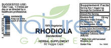 Load image into Gallery viewer, Rhodiola Supplement Powder Supplement Capsules (3% Rosavins, 1% Salidrosides) 60 VegCap