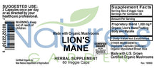 Load image into Gallery viewer, Lion's Mane Supplement COG Capsules 60 VegCap