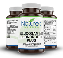 Load image into Gallery viewer, Glucosamine & Chondroitin Supplement - 120 Veggie Caps