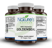 Load image into Gallery viewer, Goldenseal Supplement - 60 Veggie Caps with 250mg Organic Goldenseal Root