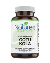 Load image into Gallery viewer, Gotu Kola Supplement - 90 Veggie Caps with 400mg Organic Gotu Kola Herb