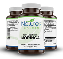 Load image into Gallery viewer, Moringa - 90 Veggie Caps with 1000mg Organic Moringa - Natural Superfood & Antioxidant