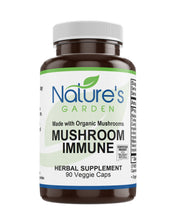 Load image into Gallery viewer, Mushroom Immune Supplement (Certified Organic) - 90 Veggie Caps with 14 Powerful Mycelium Including Certified Organic Maitake - Reishi - Turkey Tail - Chaga - Cordyceps - Shiitake - Lions Mane