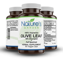 Load image into Gallery viewer, Olive Leaf Supplement - 90 Veggie Caps - with 400mg Potent Organic Olive Leaf Extract