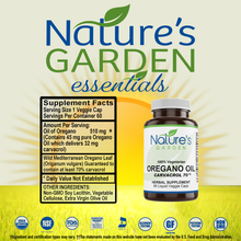 Load image into Gallery viewer, Oregano Oil Supplement - 60 Liquid Veggie Caps with 510mg Mediterranean Oil of Oregano