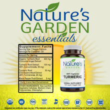 Load image into Gallery viewer, Turmeric Supplement - 120 Liquid Veggie Caps