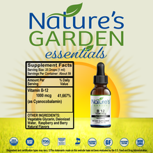 Load image into Gallery viewer, B12 Drops 1000 mcg/ml - 2 oz Liquid Vitamins