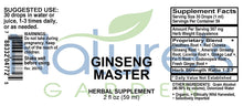 Load image into Gallery viewer, Ginseng Master/Energy Liquid Extract 2 oz
