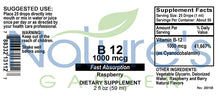 Load image into Gallery viewer, B12 Drops 1000 mcg/ml  - 2 oz Liquid Vitamins
