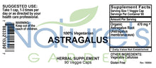 Load image into Gallery viewer, Astragalus Root - 90 Veggie Caps
