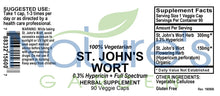 Load image into Gallery viewer, St. John&#39;s Wort - 90 Veggie Caps with Standardized 0.3% Hypericin, 450mg Formula per Capsule - Organic St John&#39;s Wort Extract
