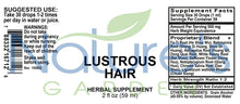 Load image into Gallery viewer, LUSTROUS HAIR - 2 oz Liquid Herbal Formula
