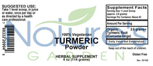 Load image into Gallery viewer, Organic Turmeric Root Powder - 4 oz Herbal Powder
